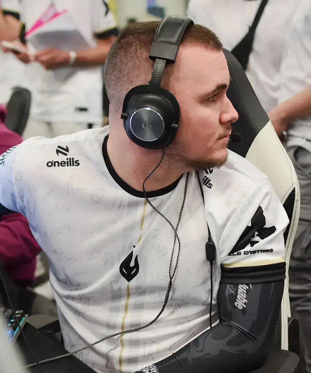 Joueur esport en compétition