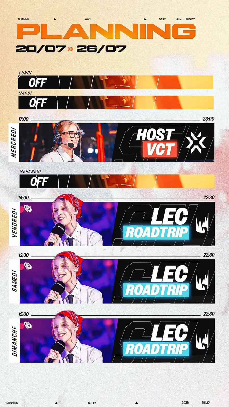 Planning de contenu et streaming