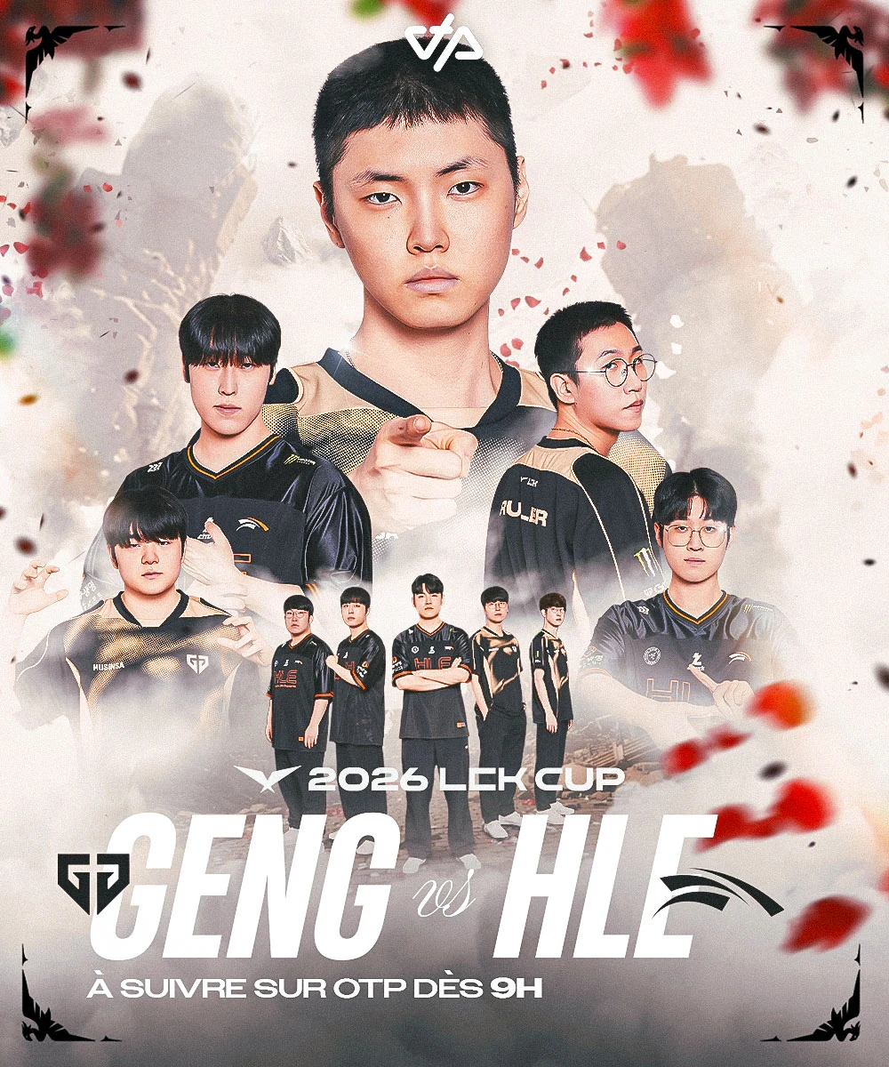 Poster esport Gen.G vs HLE - Arthur Constantin
